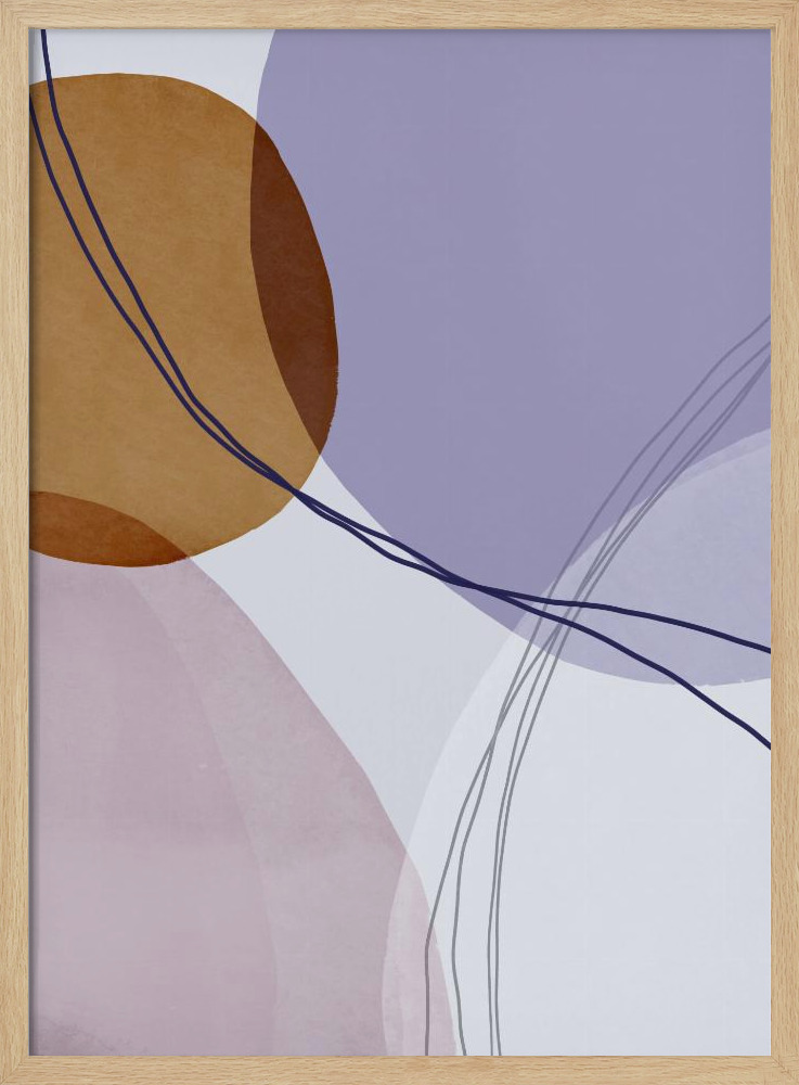 Poster - Graphic 266 posterframe van natuurlijk hout