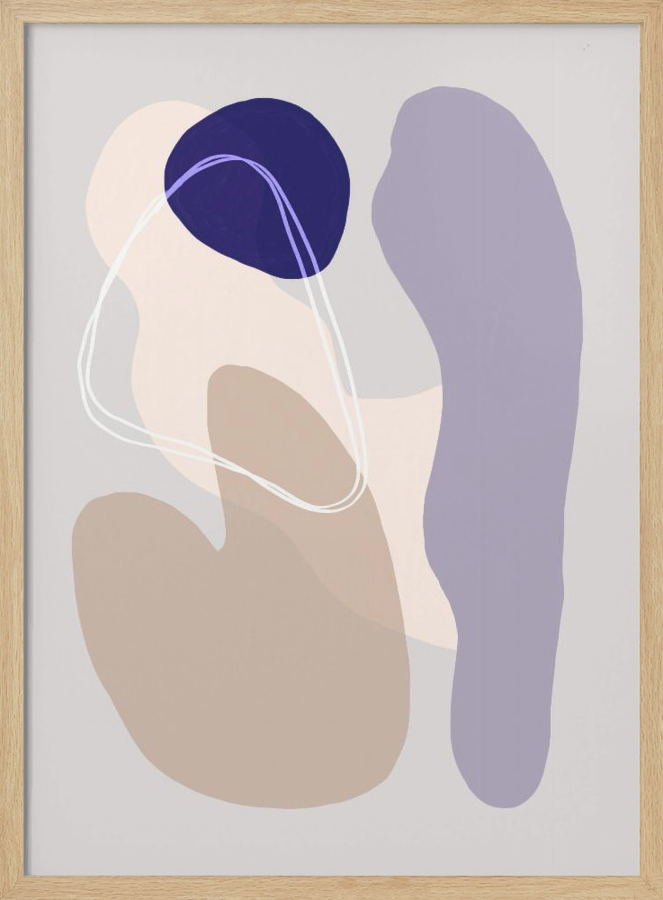 Poster - Graphic 271 posterframe van natuurlijk hout