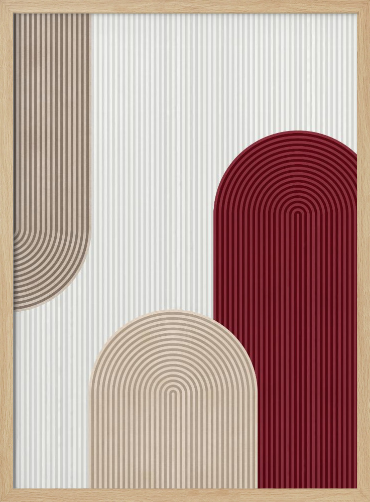 Affiche - Circle composition 2 cadre de poster en bois naturel
