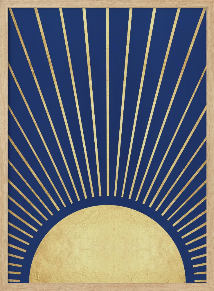 Affiche - Sun rays 1 cadre de poster en bois naturel
