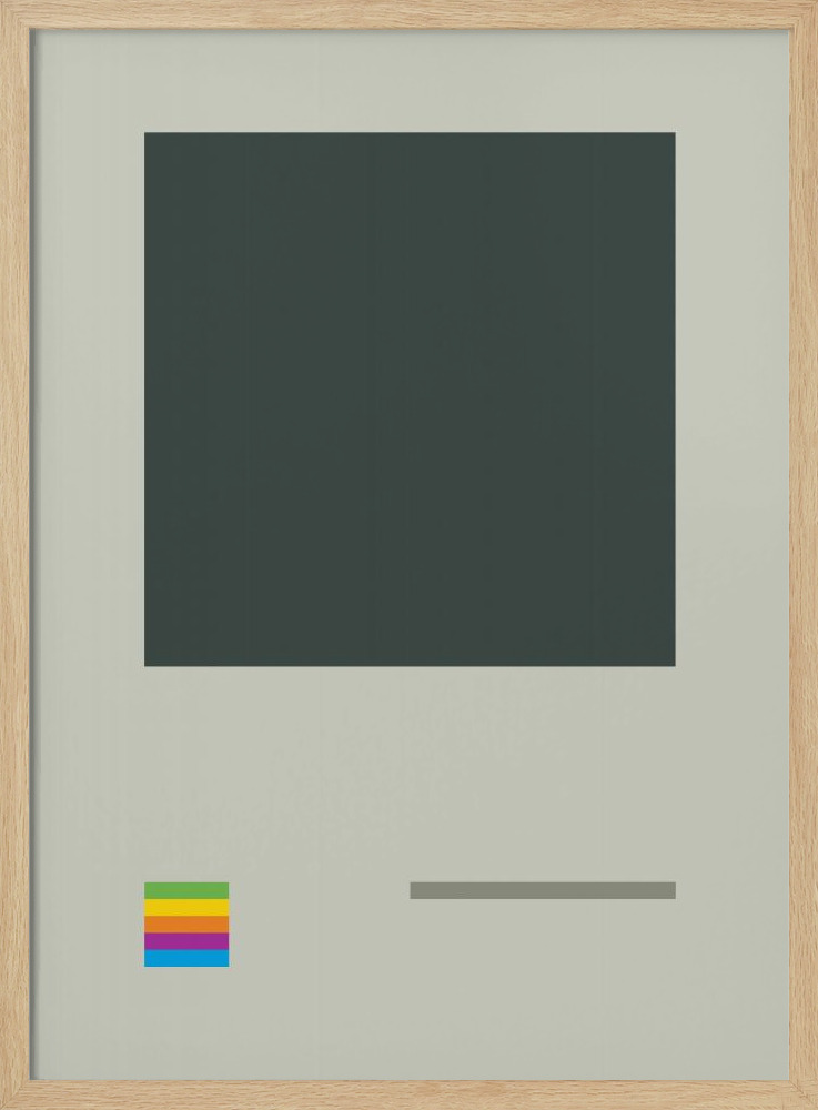 Poster - Abstract 01 natural wood poster frame