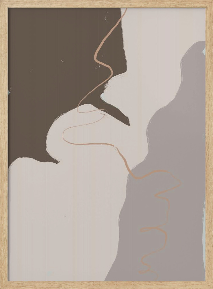 Affiche - Abstract cadre de poster en bois naturel