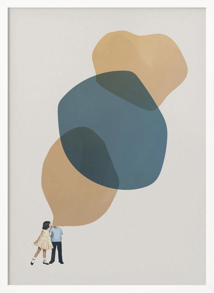 Affiche - A thousand stories to tell you cadre de poster en bois blanc