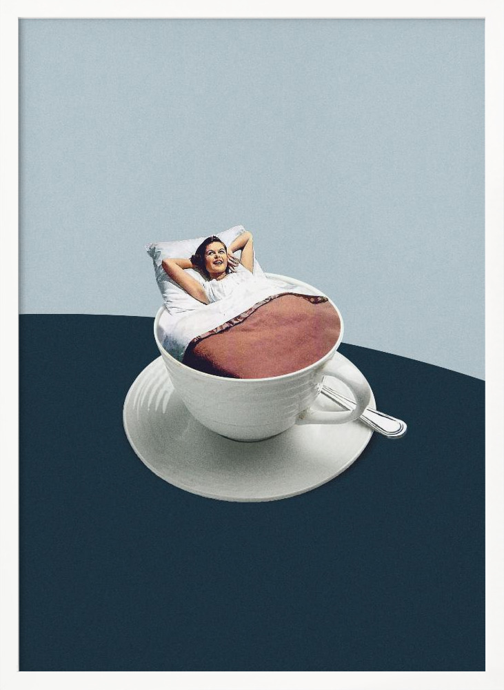 Poster - Morning rituals white wood poster frame