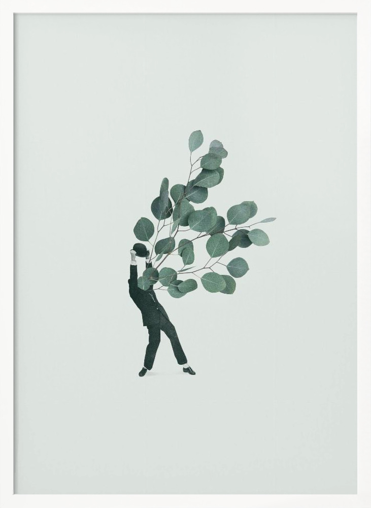 Poster - The extravert white wood poster frame