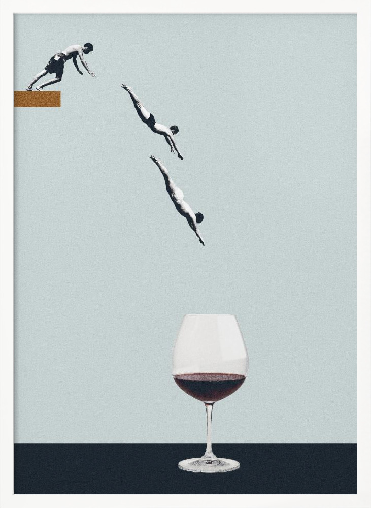 Poster - Your best friends forget you get old white wood poster frame