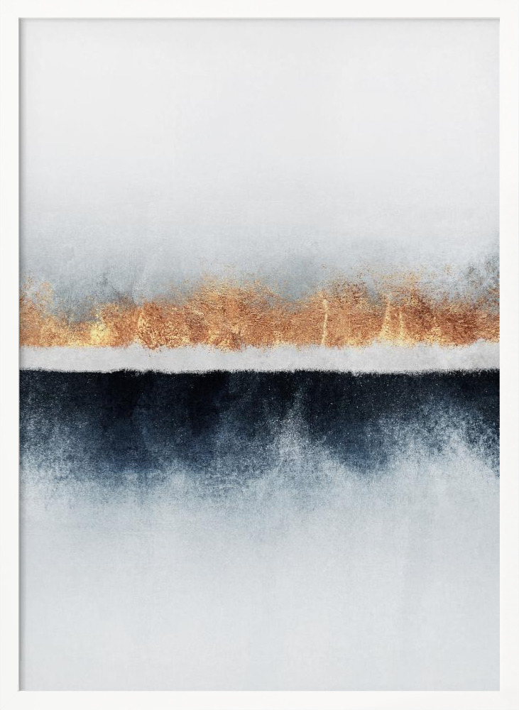 Affiche - Horizon cadre de poster en bois blanc