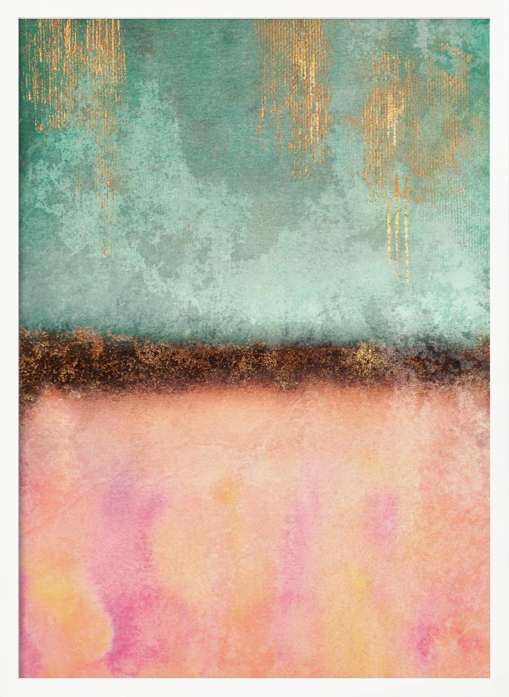 Poster - Summer white wood poster frame