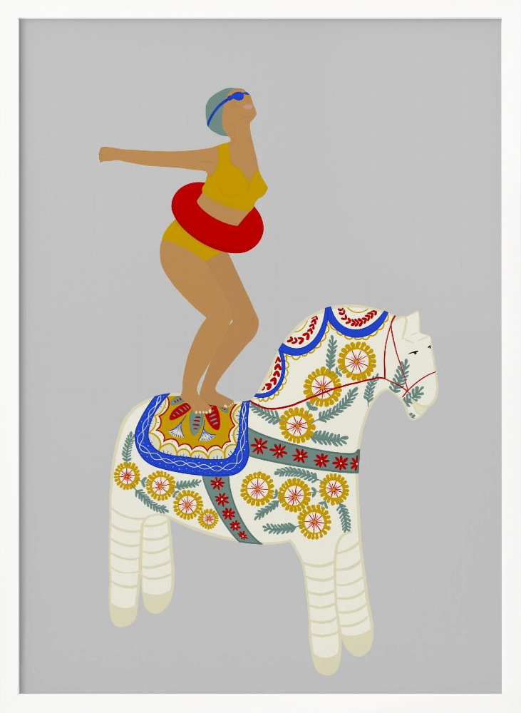 Póster - Little Pony white wood poster frame
