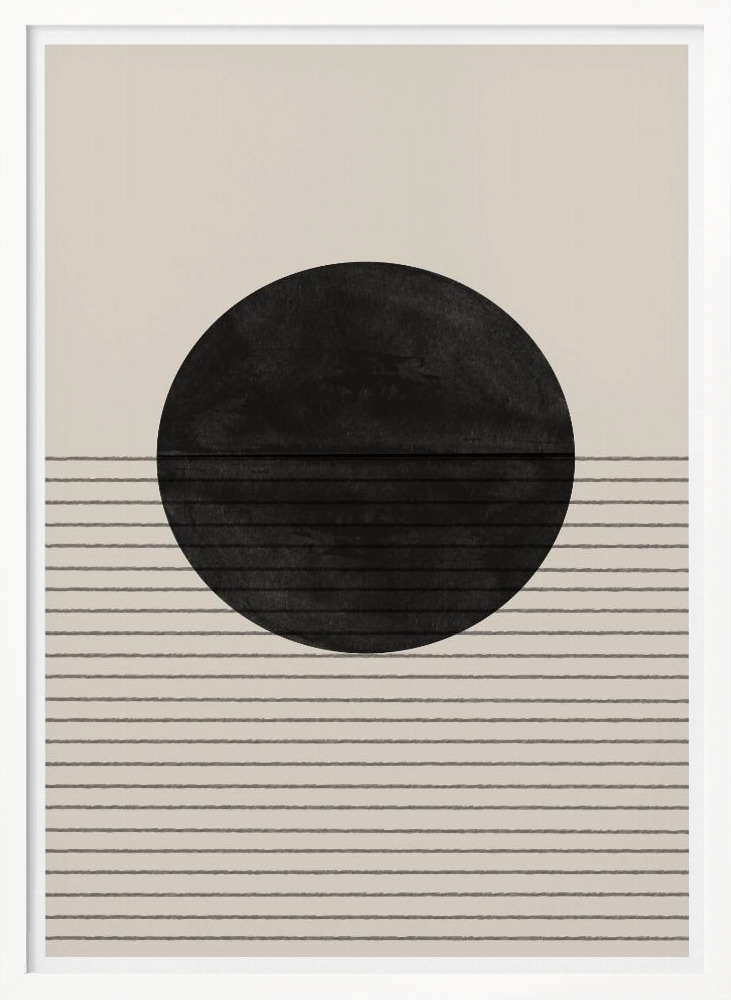 Poster - B&B No4. white wood poster frame