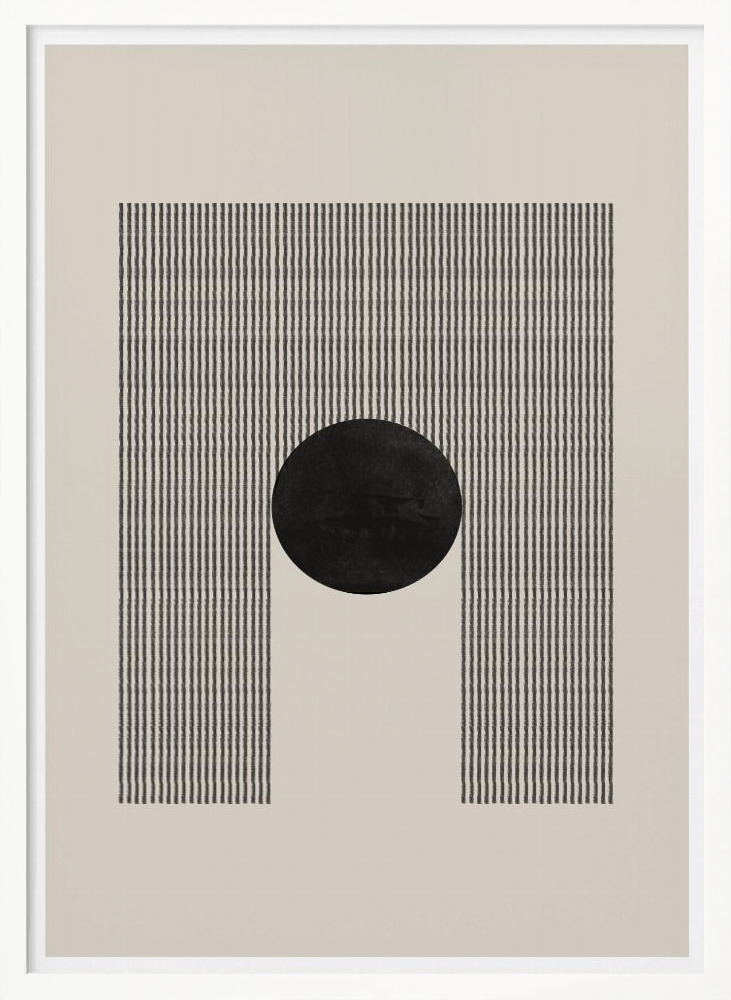 Poster - B&B No9. white wood poster frame