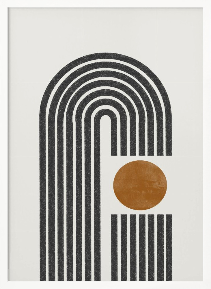 Poster - Arch No4. white wood poster frame