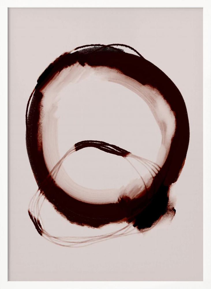 Poster - Coffee No 2 white wood poster frame