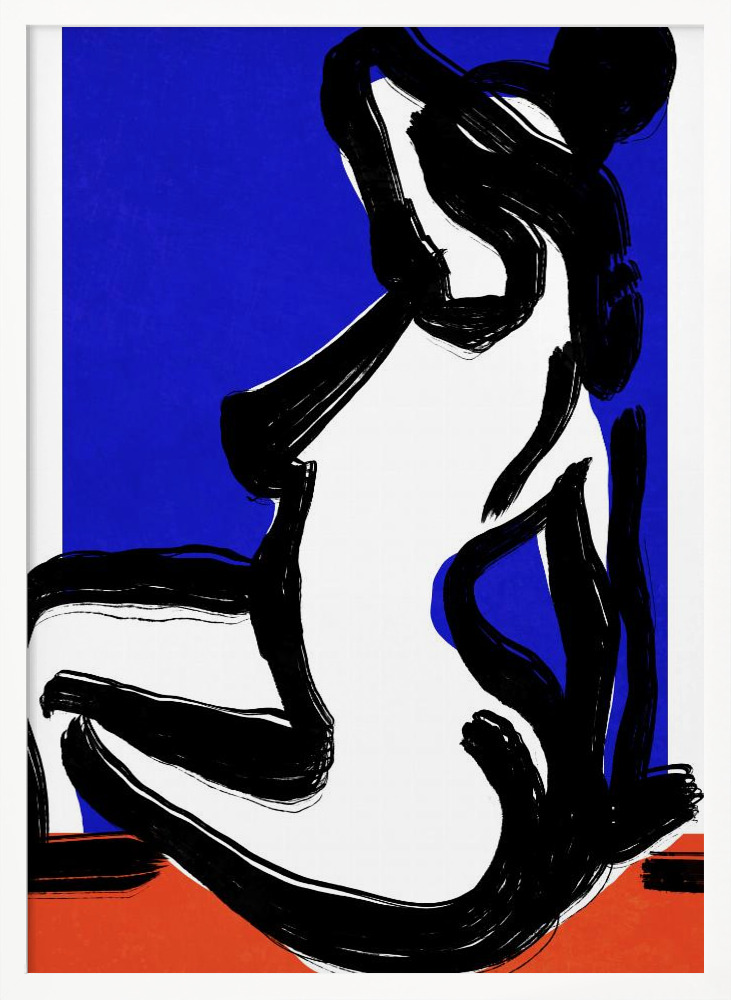 Poster - In The Heat Of The Night white wood poster frame