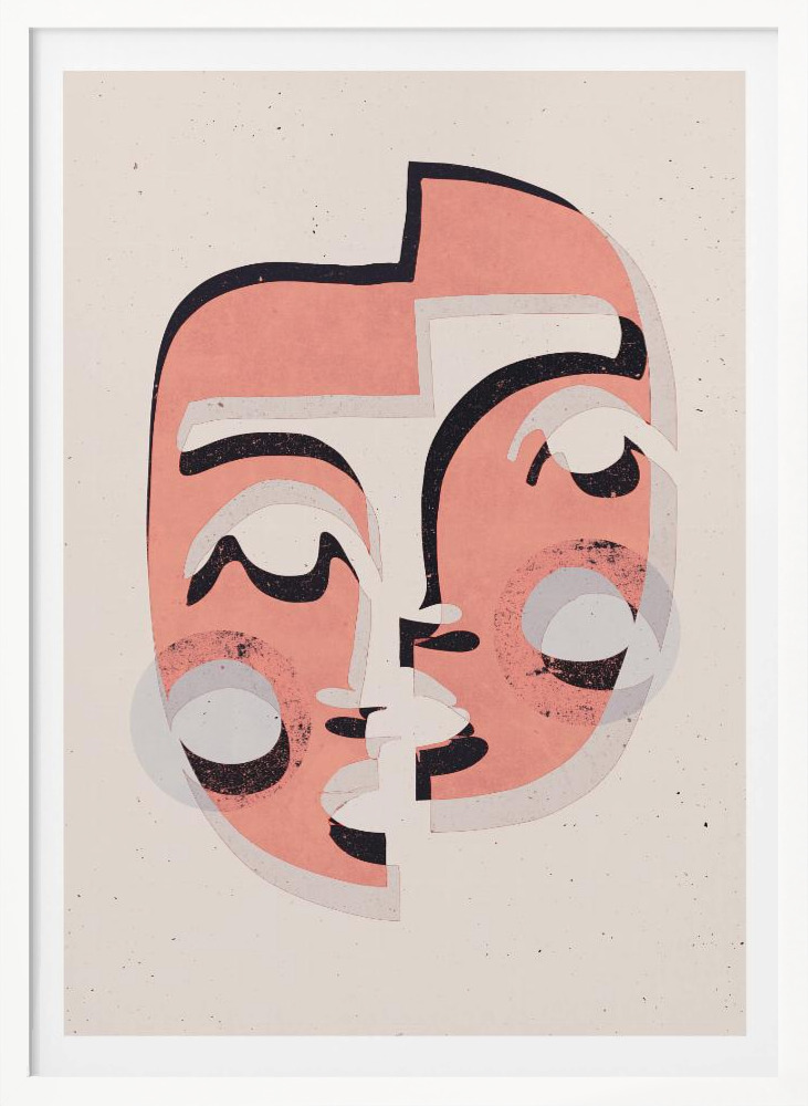 Poster - The Mask (Light) white wood poster frame