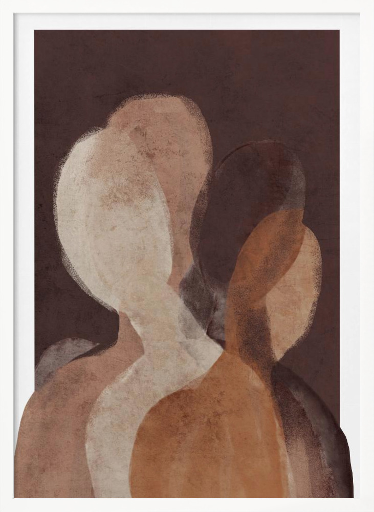 Poster - The Unknown white wood poster frame