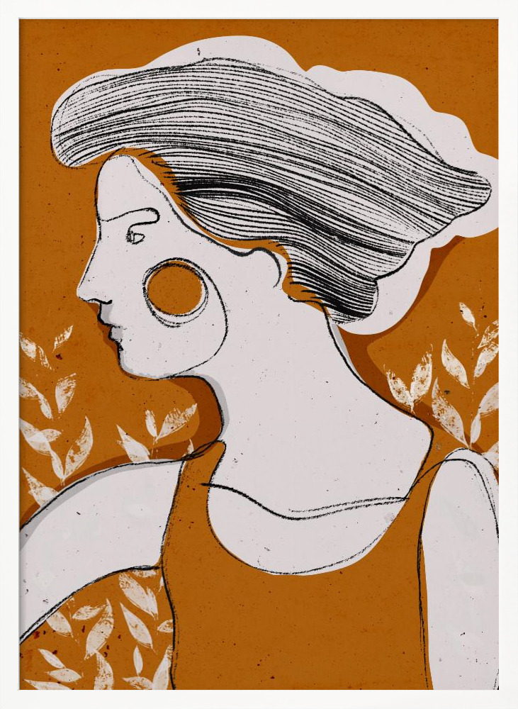 Affiche - A Day In October cadre de poster en bois blanc