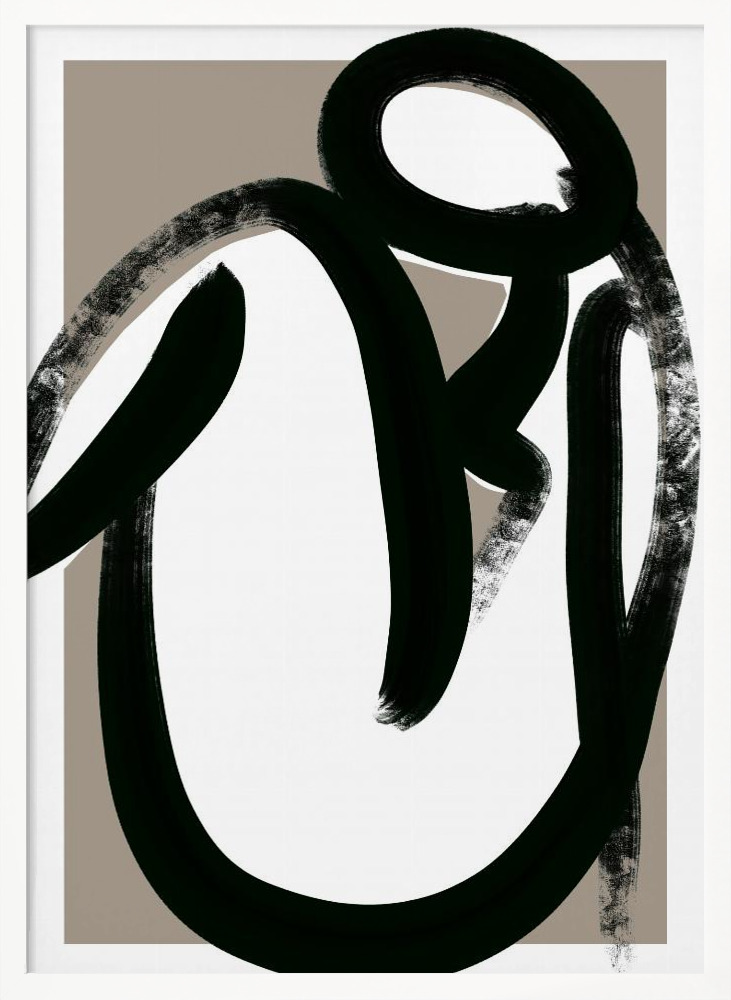 Poster - Closer white wood poster frame
