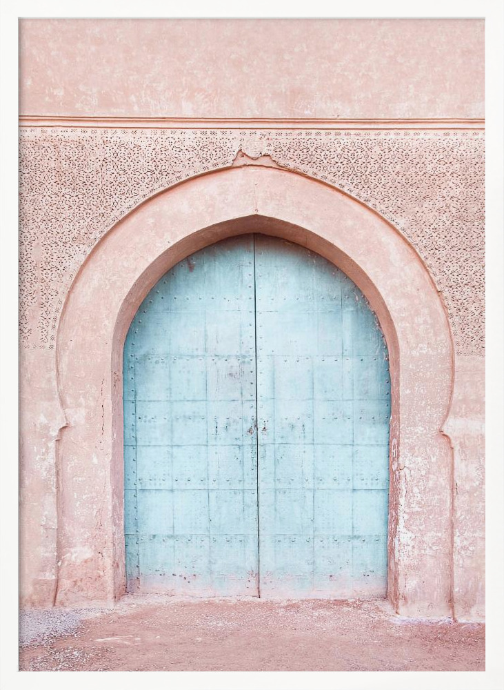 Poster - - Turquoise Door white wood poster frame