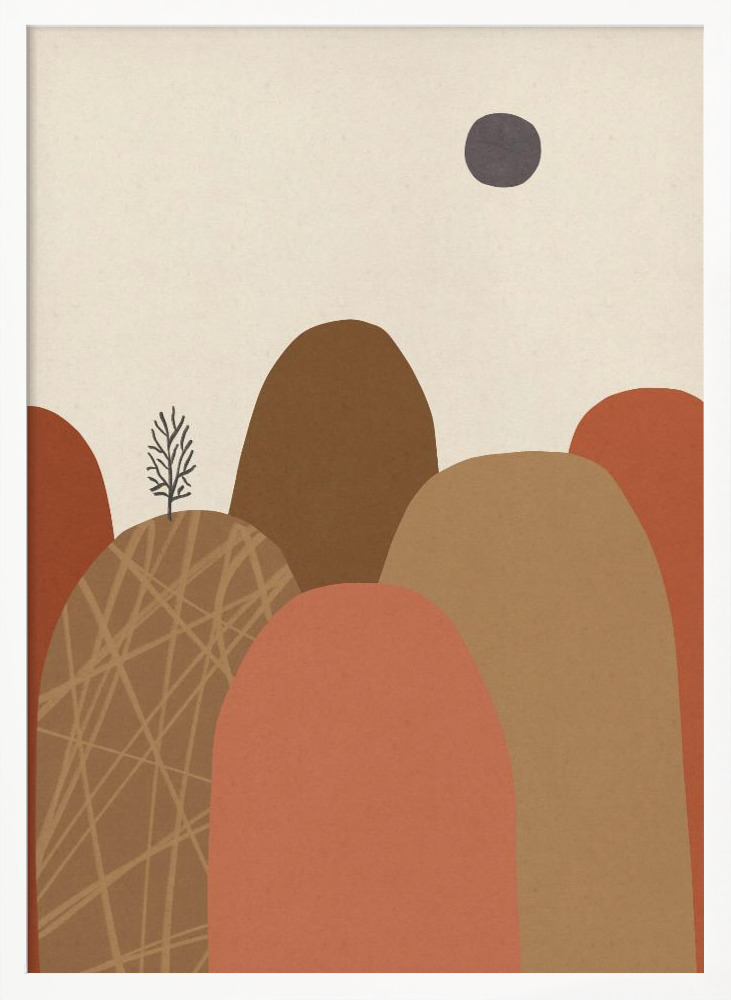 Poster - Mountains #1 posterframe wit hout
