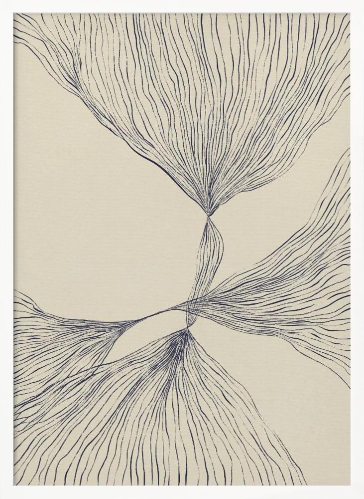 Poster - Interaction #2 white wood poster frame
