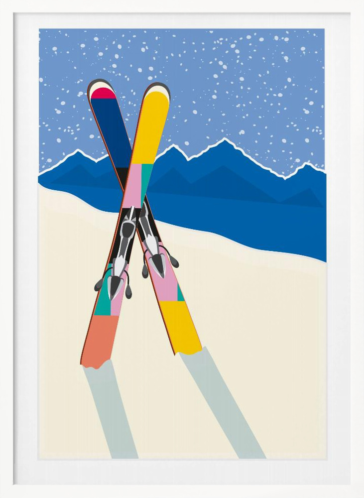 Poster - WINTER white wood poster frame