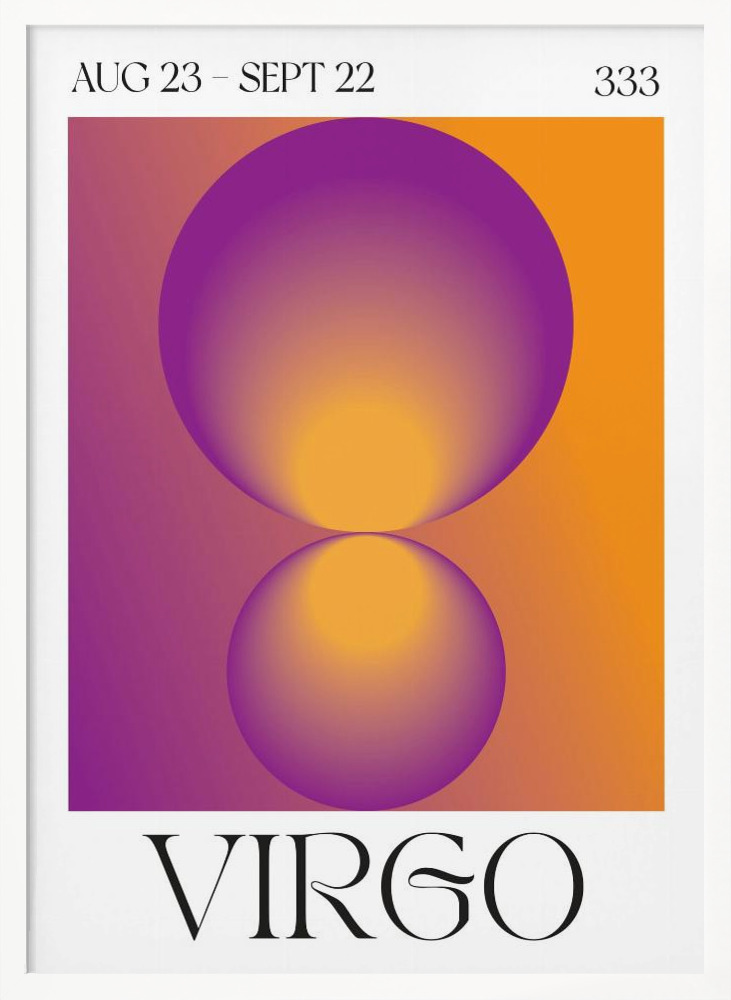 Poster - Virgo posterframe wit hout
