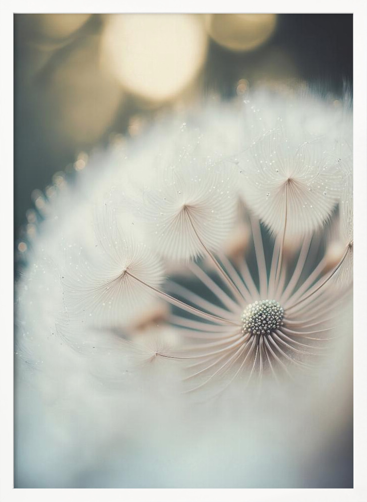 Poster - Filigree Nature white wood poster frame