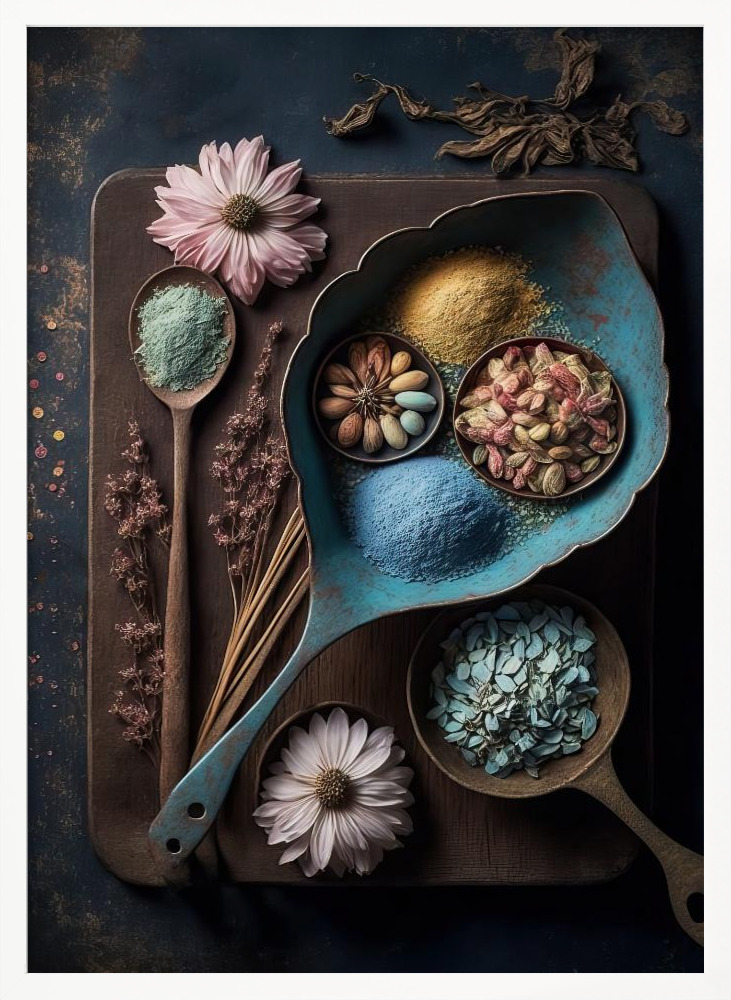 Poster - Spices white wood poster frame