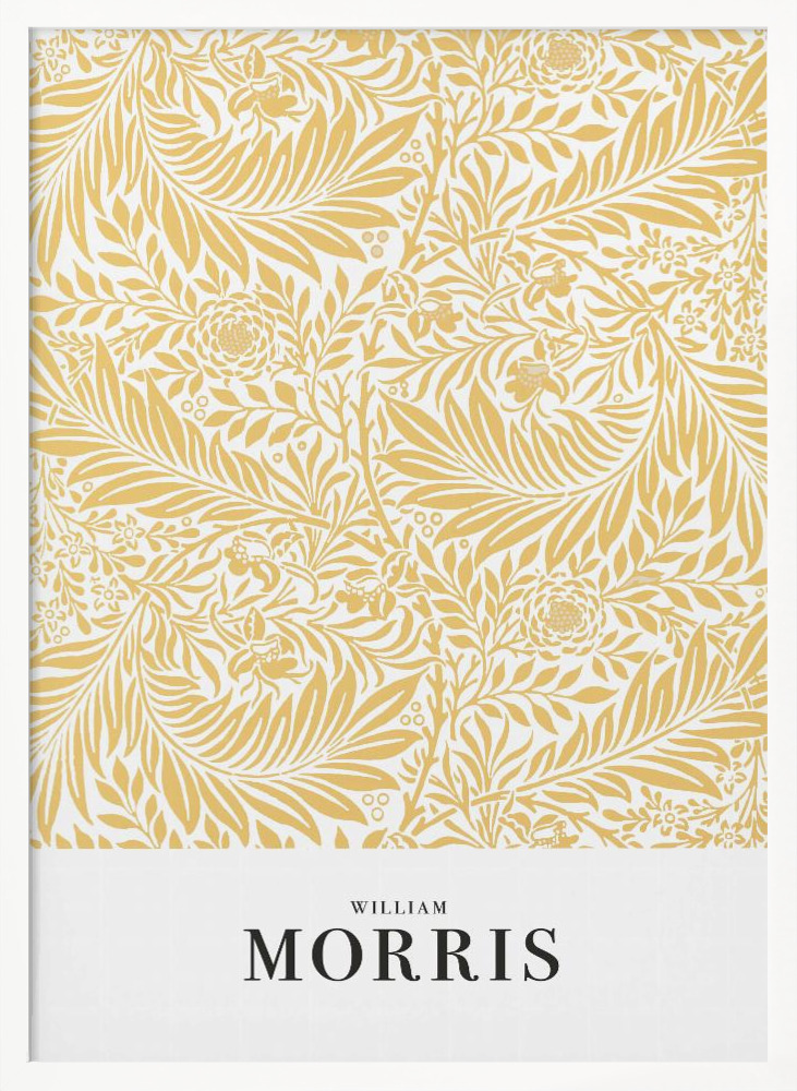 Póster - Larkspur white wood poster frame