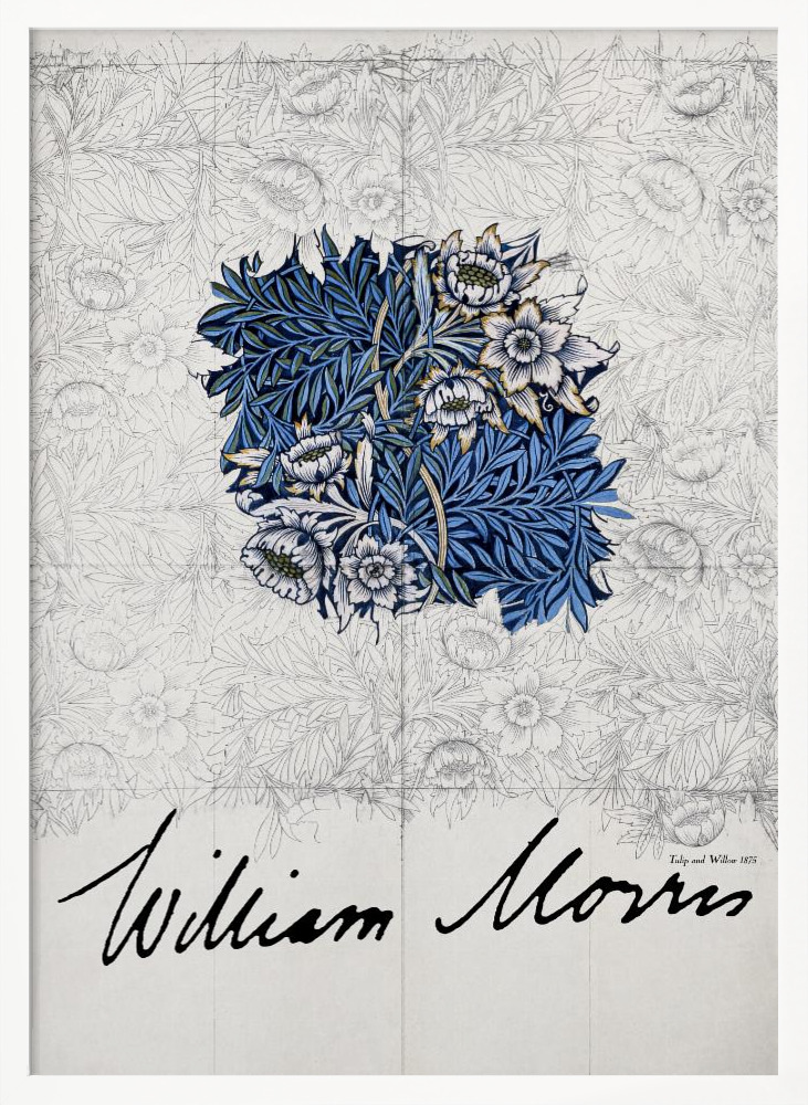 Poster - Tulip and Willow white wood poster frame