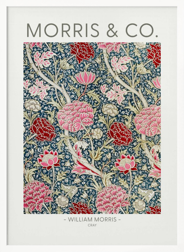 Poster - Cray white wood poster frame