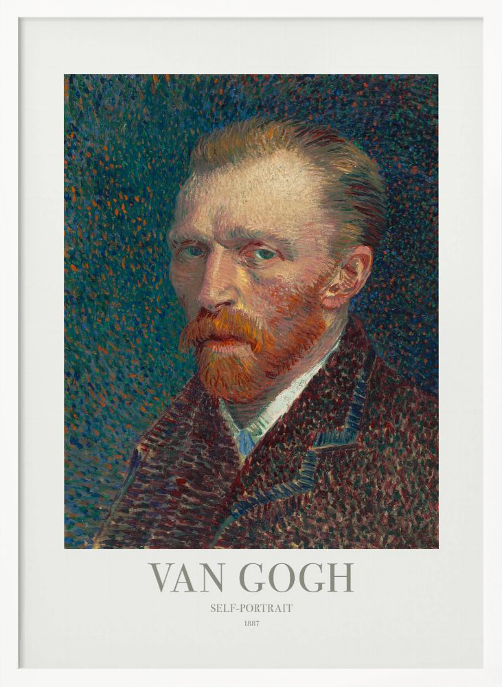 Poster - Self-Portrait white wood poster frame