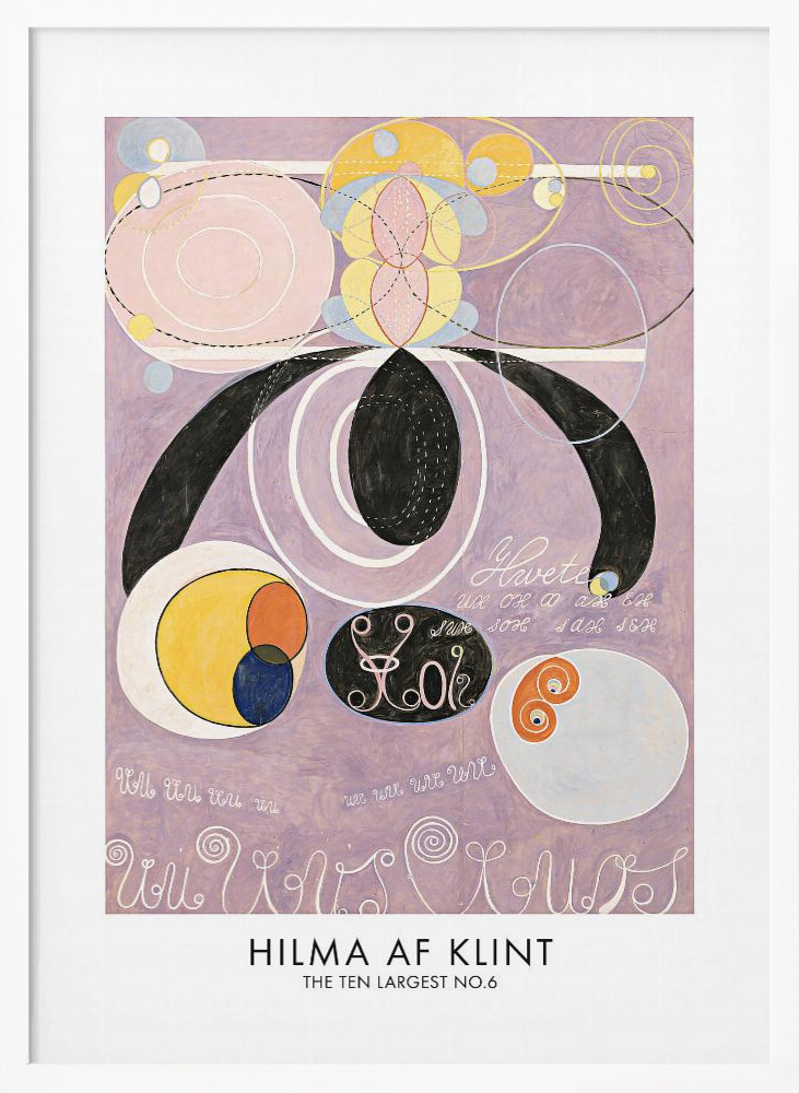 Poster - – The Ten Largest No.6 Poster - white wood poster frame