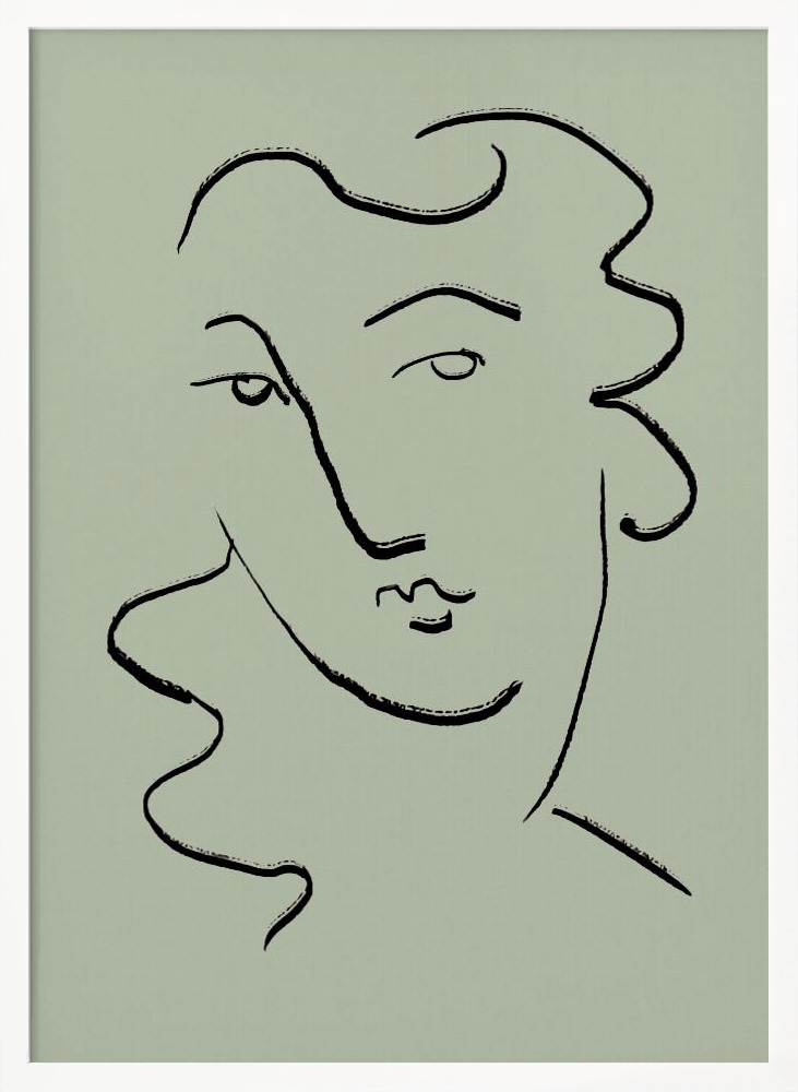 Poster - Looking Green posterframe wit hout