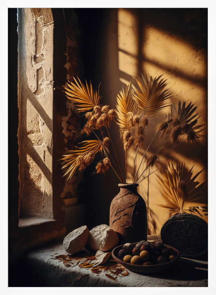 Poster - Still Life Impressions No 10 white wood poster frame