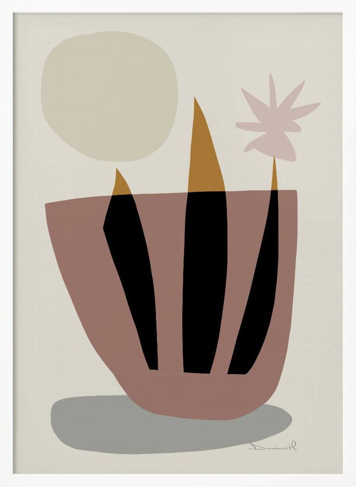 Affiche - Plant Cutting cadre de poster en bois blanc