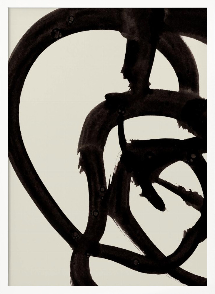Poster - Atienne white wood poster frame