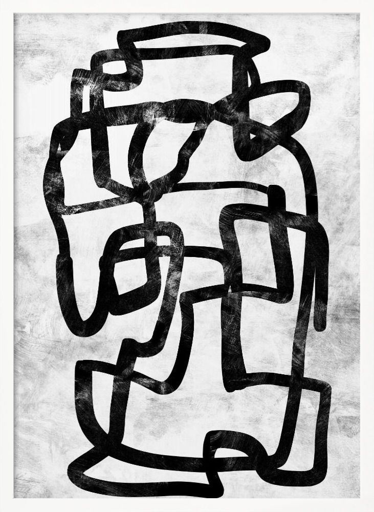 Affiche - Storyline cadre de poster en bois blanc