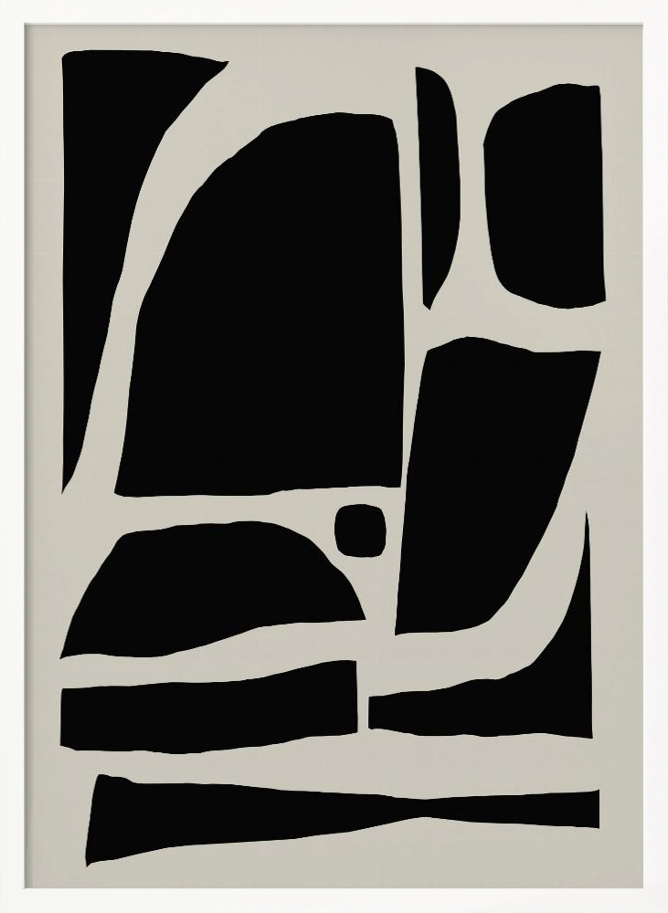 Poster - Pieces white wood poster frame