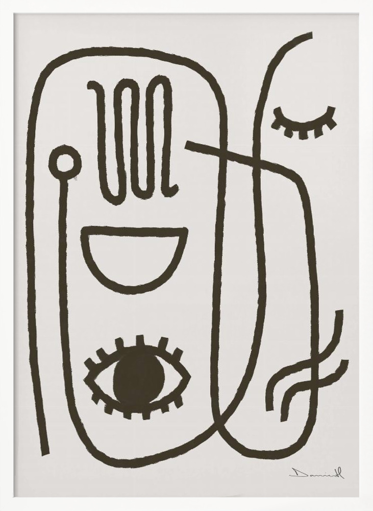 Poster - Get Going white wood poster frame