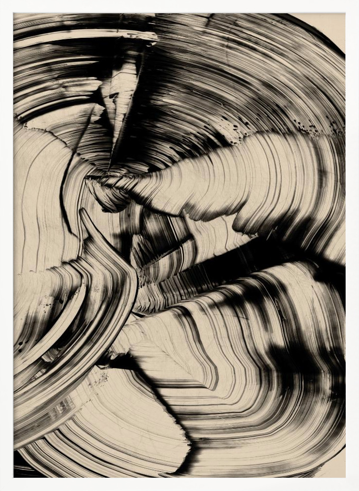 Affiche - Tornado cadre de poster en bois blanc