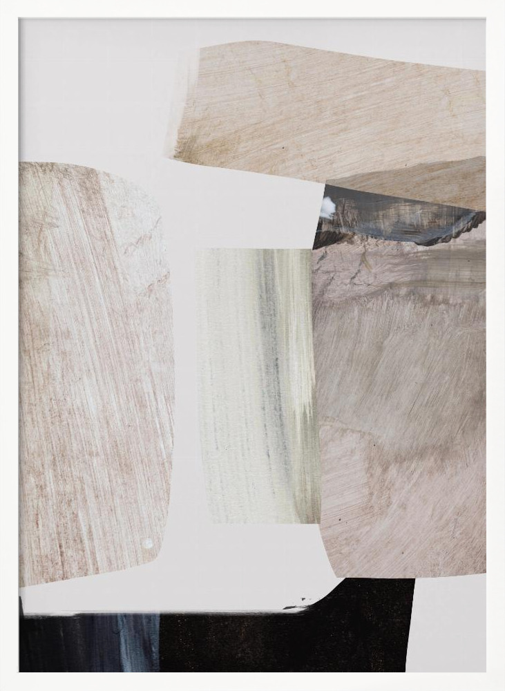 Poster - Clay white wood poster frame