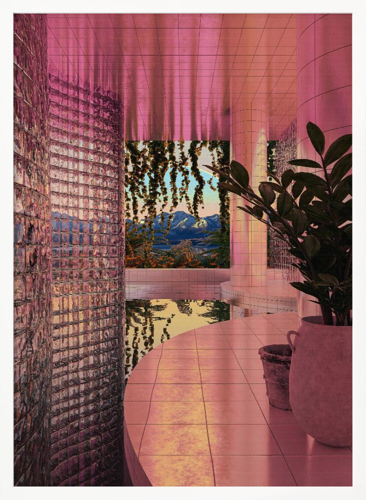 Poster - INDOOR POOL posterframe wit hout