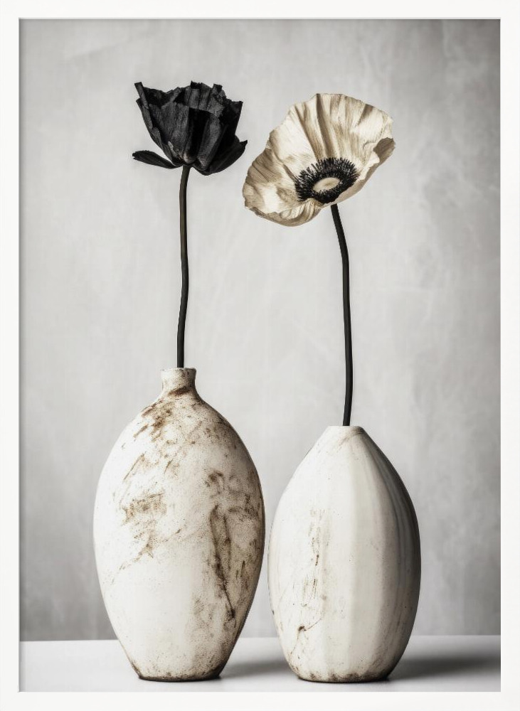 Poster - White Ceramic No 3 white wood poster frame