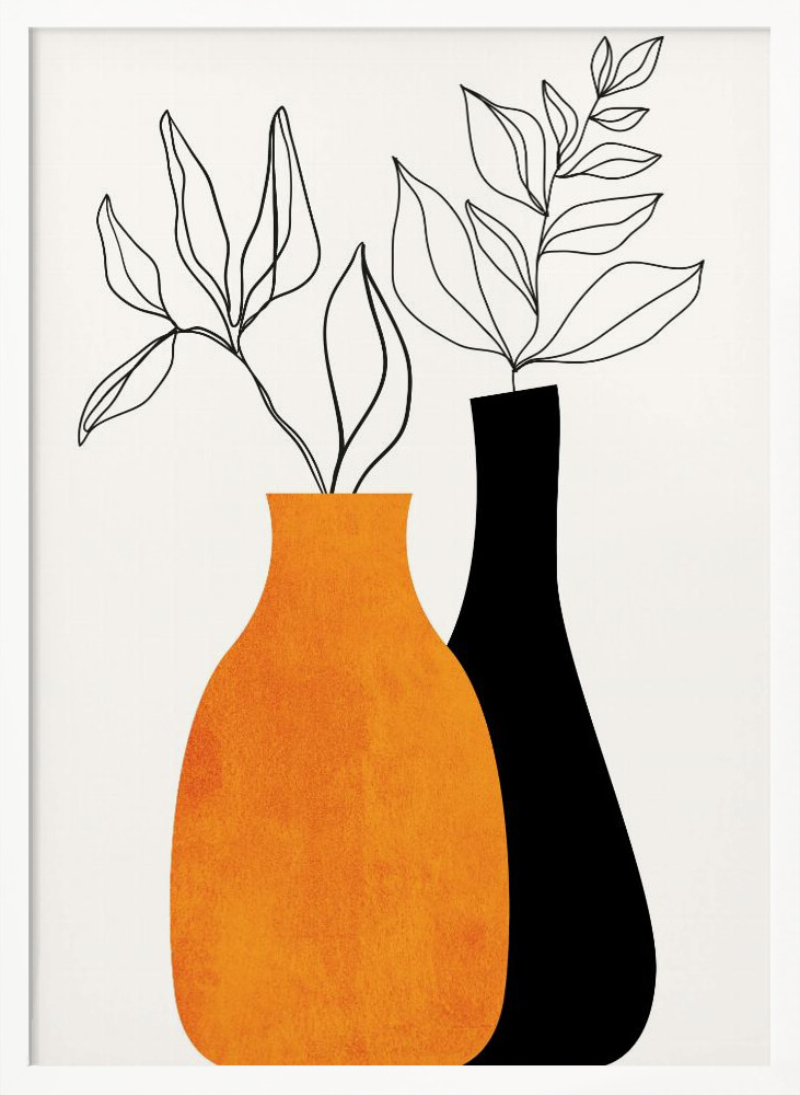 Poster - Cheek To Cheek white wood poster frame