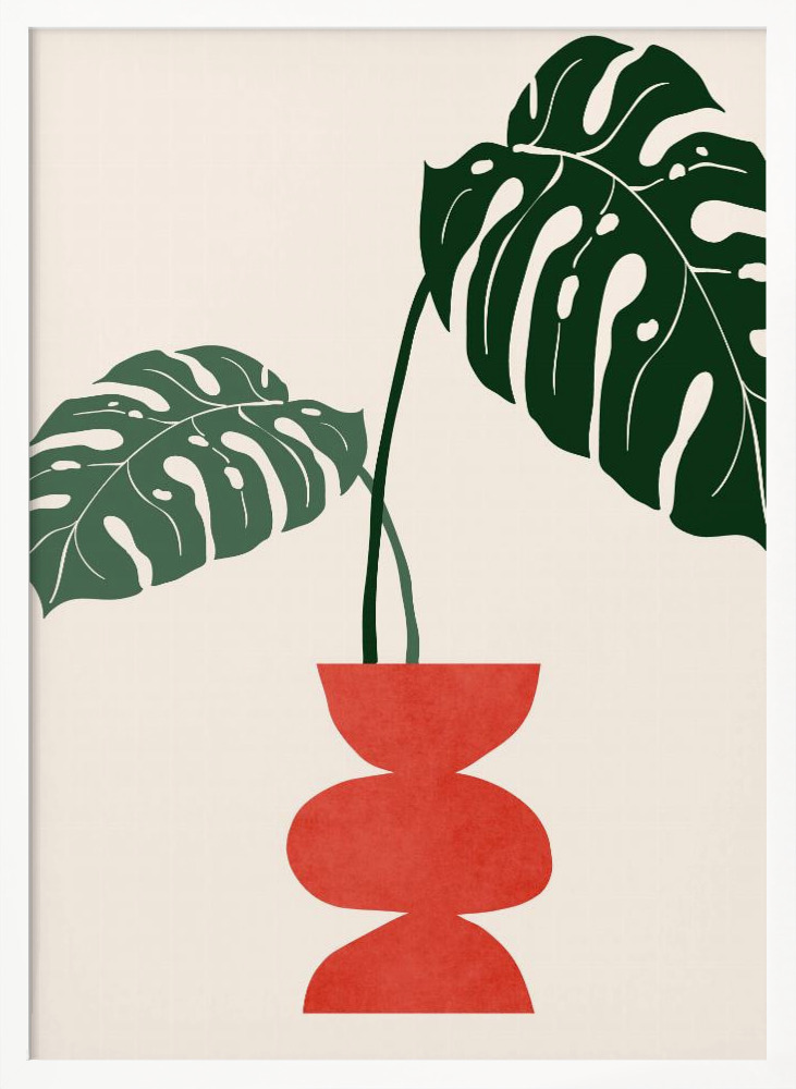 Poster - Sweet Days Are Blooming white wood poster frame