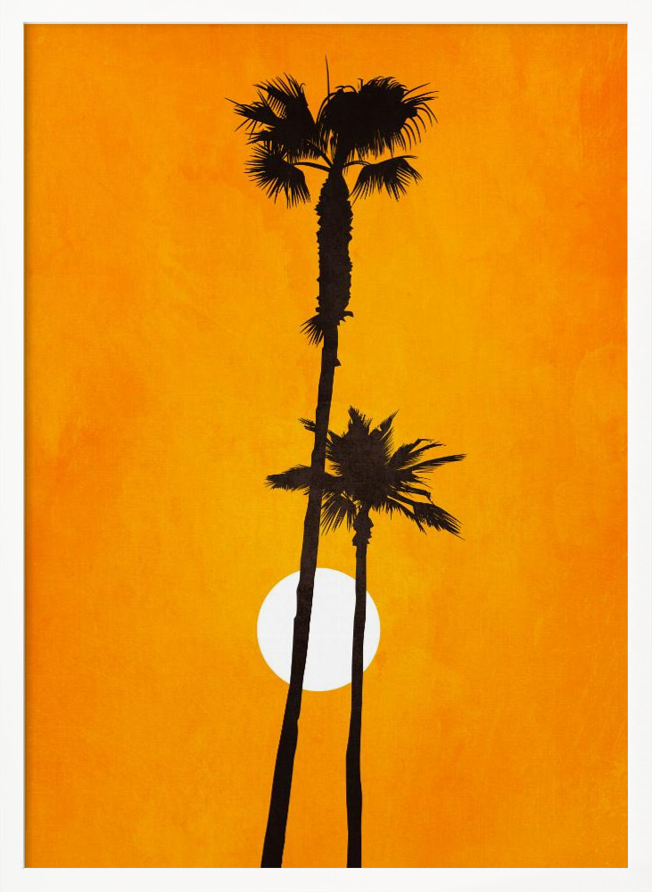 Poster - Sunshine Paradise white wood poster frame