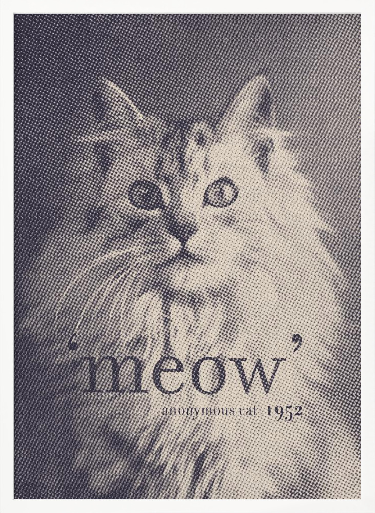 Poster - Famous Quote Cat white wood poster frame