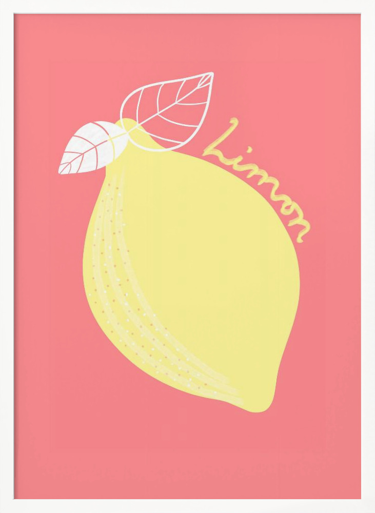 Poster - Limon white wood poster frame